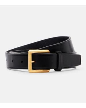 Saint Laurent Leather Belt - Black
