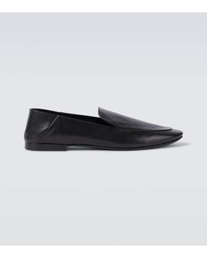 Saint Laurent Slip-Ons Alain Aus Leder - Schwarz