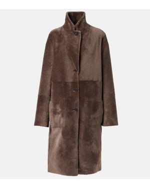 JOSEPH Reversible Shearling And Leather Coat - Brown
