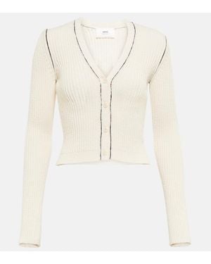 Ami Paris Cardigan - Bianco