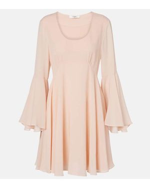 Chloé Silk Georgette Minidress - Pink