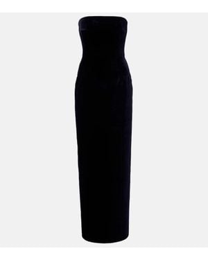 Emilia Wickstead Laelia Cotton Velvet Gown - Black