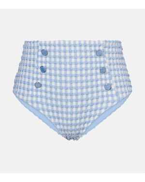Jonathan Simkhai Bikini-Hoeschen Ginger - Blau