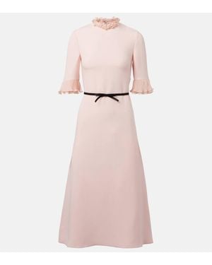 Valentino Midikleid Aus Cady Couture - Pink