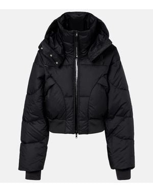 adidas By Stella McCartney Wattierte Cropped-Jacke - Schwarz