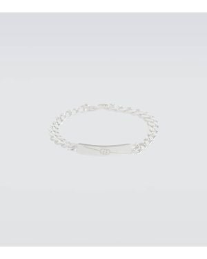 Gucci Tag Gourmette Chain Bracelet - Metallic