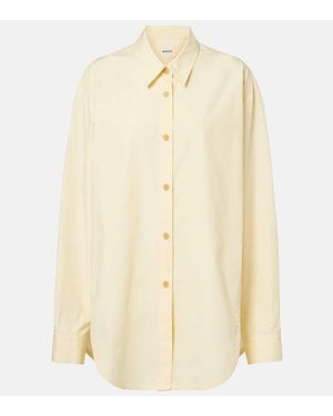 KHAITE Goya Cotton Poplin Shirt - Natural