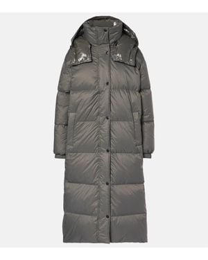 Yves Salomon Abrigo De Plumas Reversible - Gris
