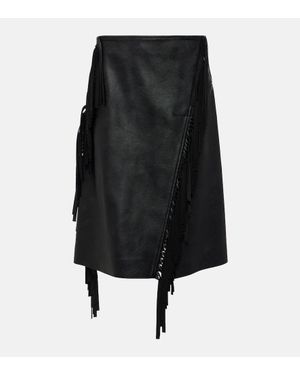 Stella McCartney Midirock Alter Aus Lederimitat - Schwarz