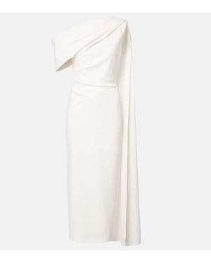ROKSANDA Bridal Maite 2 Caped One-Shoulder Gown - White