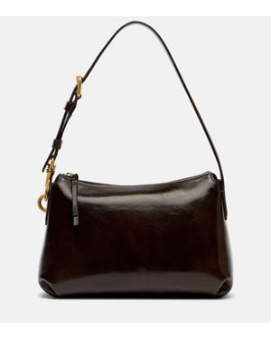 Dries Van Noten Schultertasche Grip Small Aus Leder - Schwarz