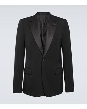 Lanvin Single-Breasted Wool Tuxedo Jacket - Black