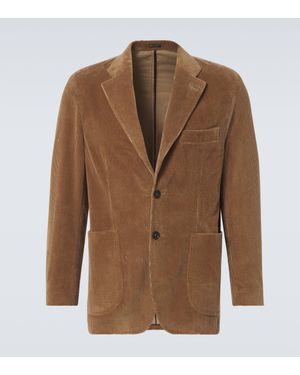 Rubinacci Cotton Corduroy Blazer - Brown