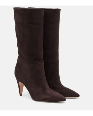 Gianvito Rossi 85 Suede Boots - Brown