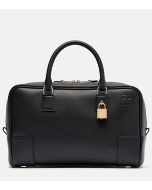 Loewe Amazona 28 Leather Tote Bag - Black