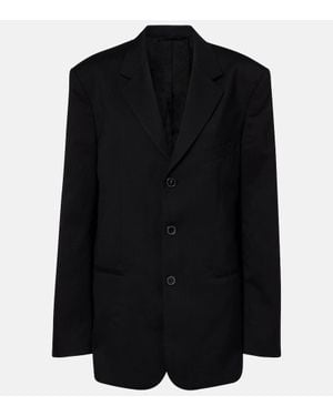 Calvin Klein Viola Oversized Pinstripe Blazer - Black