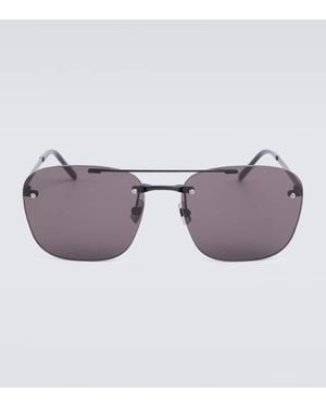 Saint Laurent Sonnenbrille Sl 309 Rimless Aus Metall - Lila