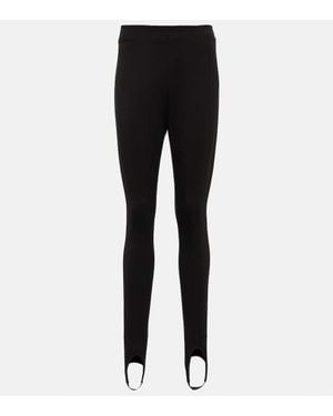 Balmain Stirrup Cotton-blend leggings - Black