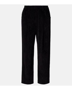 Brunello Cucinelli Hose Aus Baumwoll-Cord - Schwarz