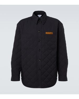 Bottega Veneta Hemdjacke Aus Einem Baumwollgemisch - Blau