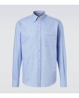 Valentino Cotton Oxford Shirt - Blue