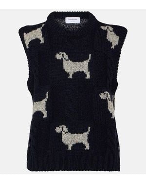 Thom Browne Pullunder Hector Aus Wolle Und Mohair - Schwarz