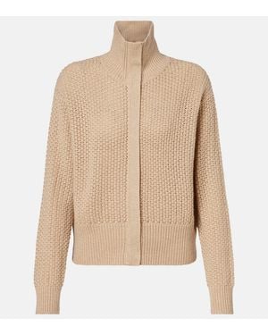 Max Mara Cardigan Glassa En Mezcla De Lana Y Cachemir - Neutro