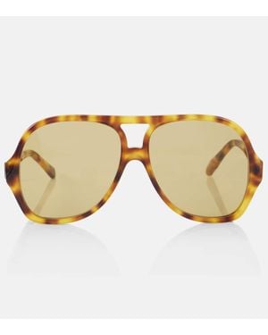 Chloé Aviator-Sonnenbrille - Braun