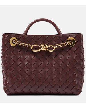 Bottega Veneta Borsa Andiamo Chain Knot Small - Rosso