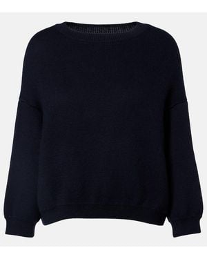 KHAITE Sabina Cashmere And Mohair Jumper - Blue