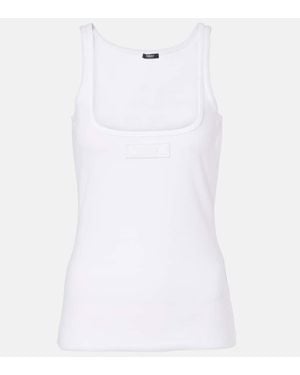 Versace Top Aus Einem Baumwollgemisch - Weiß