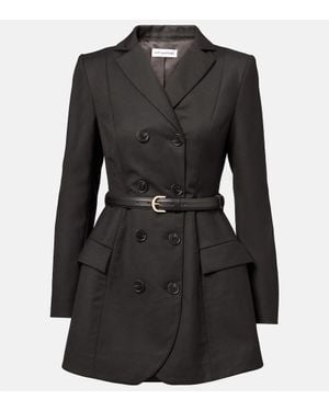 Self-Portrait Belted Blazer Dress - Black