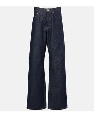 Dries Van Noten High-Rise Wide-Leg Jeans - Blau