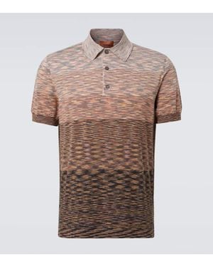 Missoni Polohemd Aus Baumwolle - Braun