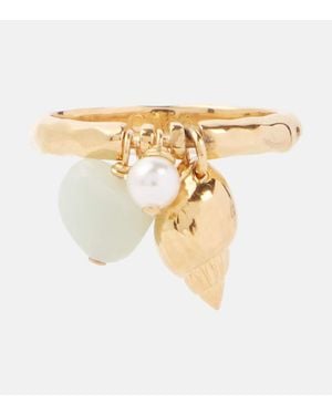 Chloé Ring Shells Mit Zierperlen - Mettallic