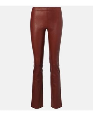 Stouls Jp Long Leather Flared Trousers