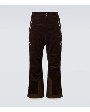 Brunello Cucinelli Skihose Aus Baumwoll-Cord - Schwarz