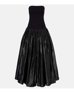 Coperni Taffeta Bustier Gown - Black