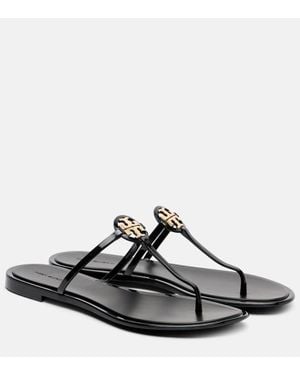 Tory Burch Embellished Thong Sandals - Black