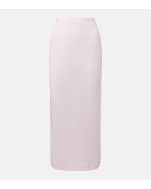 Wardrobe NYC Gonna Midi Trasparente - Rosa