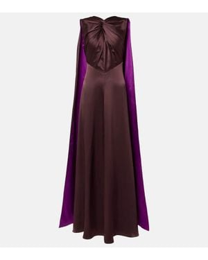 ROKSANDA Amanita Silk Cocktail Dress - Purple