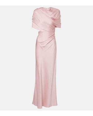 Stella McCartney Draped Satin Gown - Pink