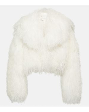 Magda Butrym Shearling Jacket - White