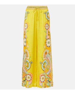 ALÉMAIS Pantaloni A Gamba Larga Pinball - Giallo