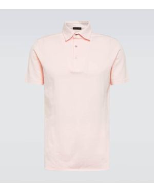Loro Piana Cotton Pique Polo Shirt - Pink