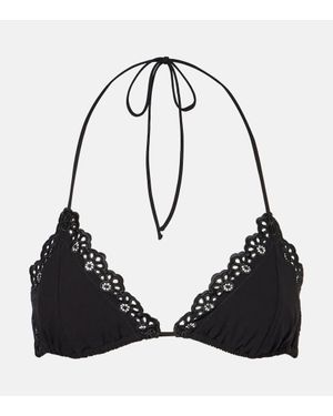 Ulla Johnson Top Bikini A Triangolo Cefalu - Nero