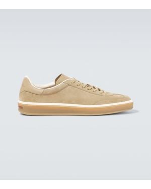 Loro Piana Zapatillas Tennis Walk De Ante - Blanco