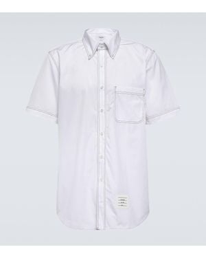 Thom Browne Cotton Poplin Shirt - White