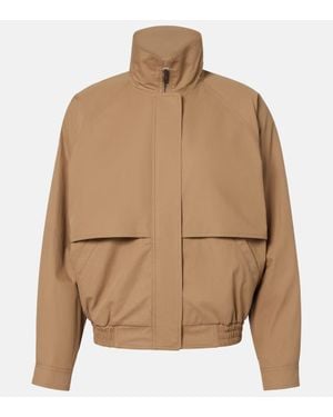 Saint Laurent Veste En Coton - Marron