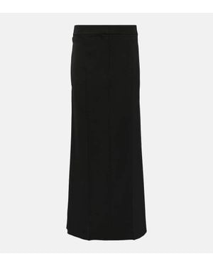 The Row Trevy Wool Maxi Skirt - Black